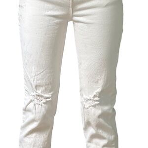 GAP Women's Straight Leg Jeans in Cream